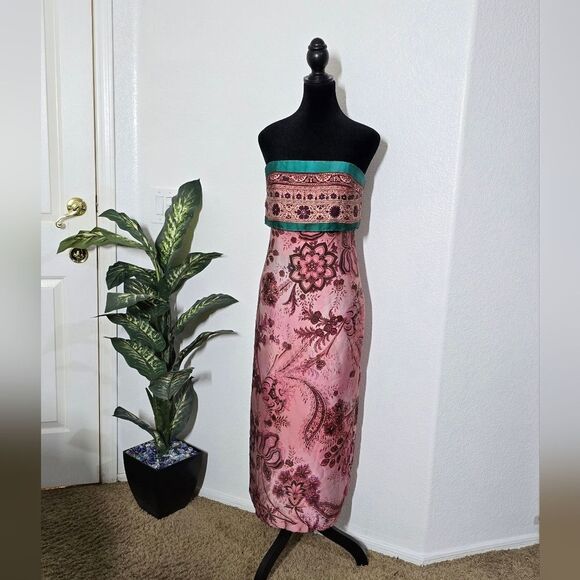 "ZARA" strapless midi dress, size XL. - Picture 1 of 16